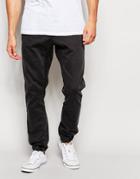 Quiksilver Pant In Slim Fit Stretch With Cuffed Bottom - Tarmac