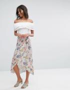 Miss Selfridge Floral Wrap Skirt - Multi