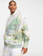 Topman Watercolor Print Hoodie - Part Of A Set-multi