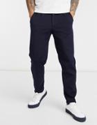 Selected Homme Tapered Pants Set In Navy