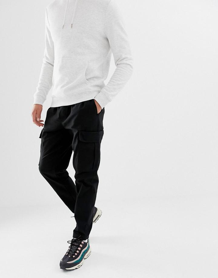 Fairplay Cargo Sweatpants In Black - Black