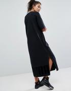 Puma T-shirt Maxi Dress In Black - Black