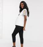 Asos Design Maternity Basic Jersey Peg Pants-black