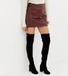 Asos Design Wide Fit Kadi Heeled Over The Knee Boots - Black