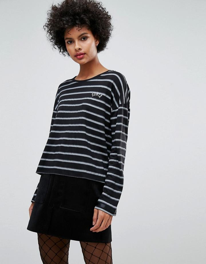 Sonia By Sonia Rykiel Spray Stripe Long Long Sleeve T-shirt - Multi