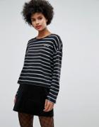 Sonia By Sonia Rykiel Spray Stripe Long Long Sleeve T-shirt - Multi