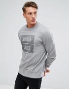 Jack & Jones Core Sweatshirt With Branding - Gray