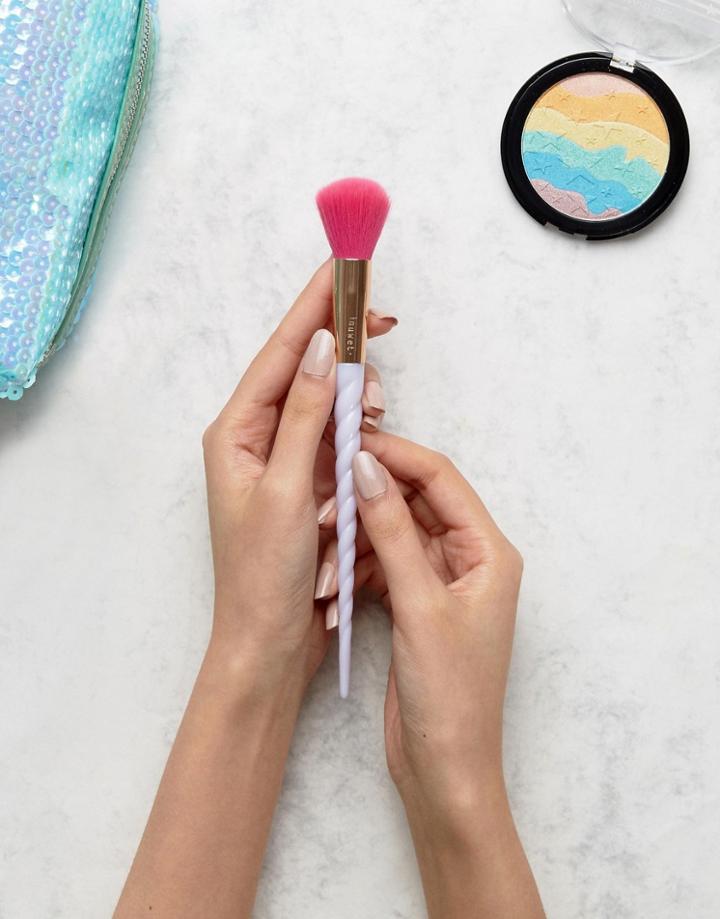 In Unicorns We Trust Unicorn Blush Brush - Clear