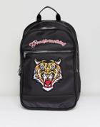 Good For Nothing Backpack In Black Faux Leather - Black