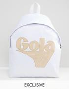 Gola Exclusive Classic Backpack In White And Nude - White
