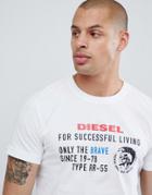 Diesel T-diego-xb Logo T-shirt - White