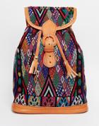 Hiptipico Handmade Geometric Tapestry Backpack - Geometric Tapestry