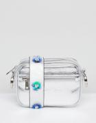 Asos Metallic Bag With Detachable Multi Strap - Multi