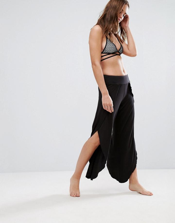 Lira Split Side Beach Pant - Black