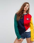 Tommy Jeans 90s Capsule Color Block Sweatshirt - Multi