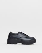 Skechers 90s Square Toe Leather Shoe-black