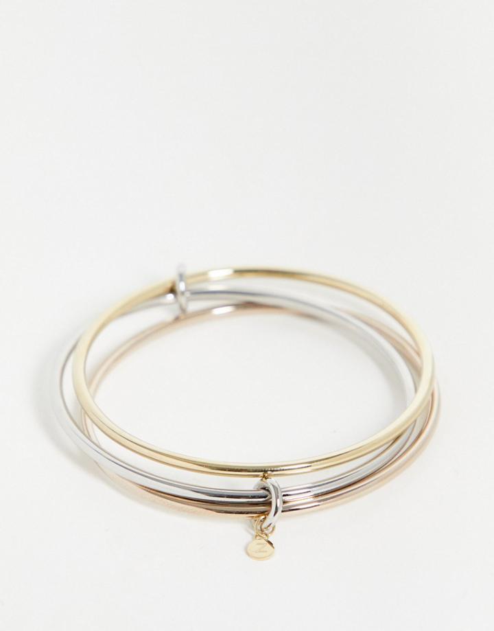Tommy Hilfiger Tri-metal Bangle-gold