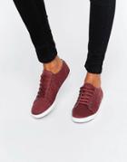 Fred Perry Kingston Twill Port Sneakers - Red
