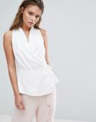 Coast Parli Tuxedo Top - White