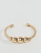 Asos Statement Ball Cuff Bracelet - Gold