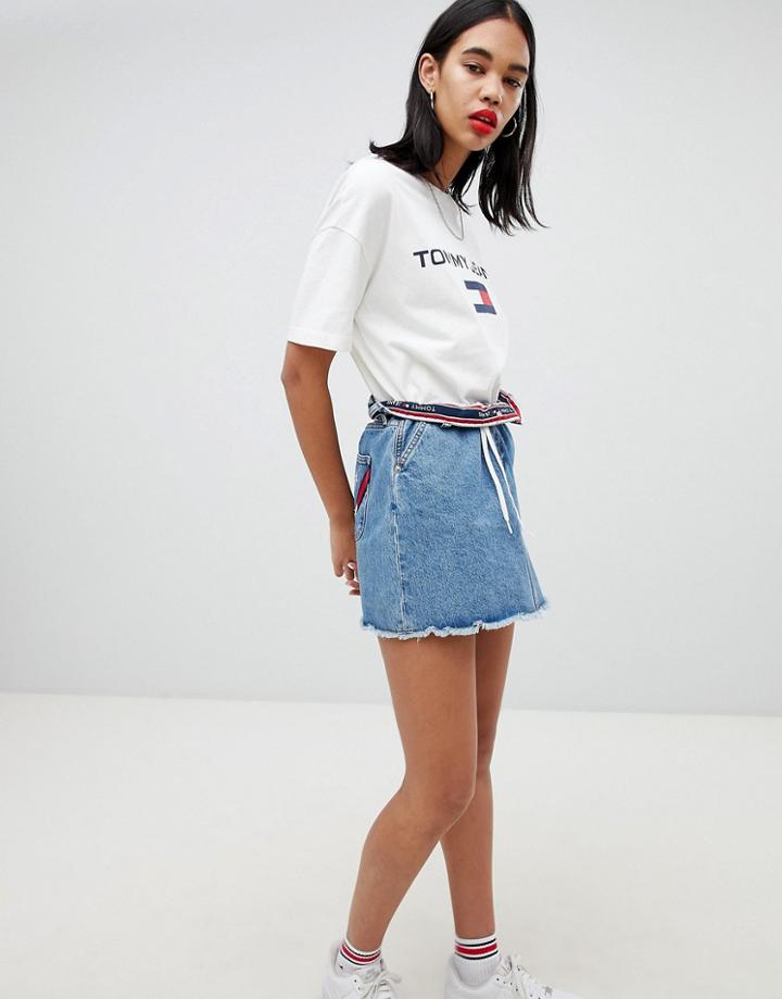 Tommy Jean 90s Capsule 5.0 Denim Skirt - Blue