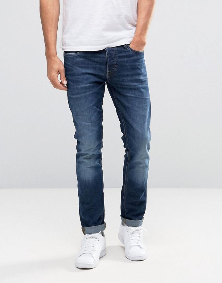 Jack & Jones Intelligence Stretch Slim Fit Jeans - Blue
