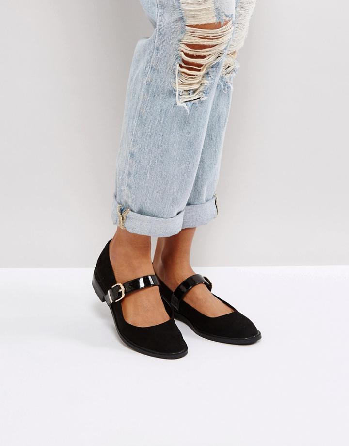 Asos Mint Flat Shoes - Black