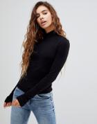 Cheap Monday Funds Turtleneck Long Sleeved Top - Black