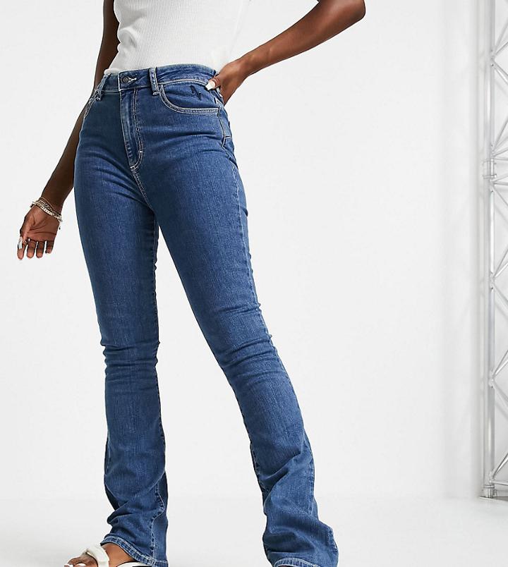 Asyou Slim Seam Detail Mom Jean In Washed Black