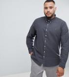 Farah Brewer Slim Fit Buttondown Shirt In Gray Exclusive At Asos