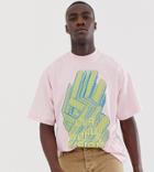 Collusion Tall Printed T-shirt In Pink - Green