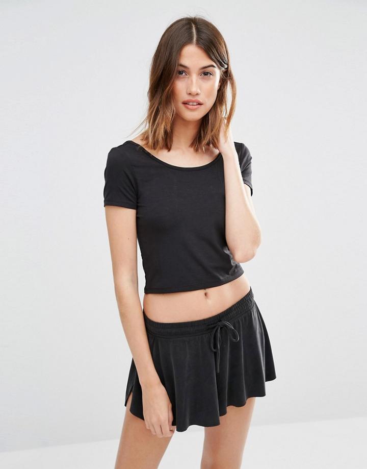 Vero Moda Crop Top - Black