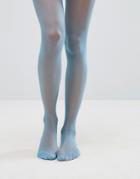 Asos 15 Denier Tights In Aqua Blue - Blue