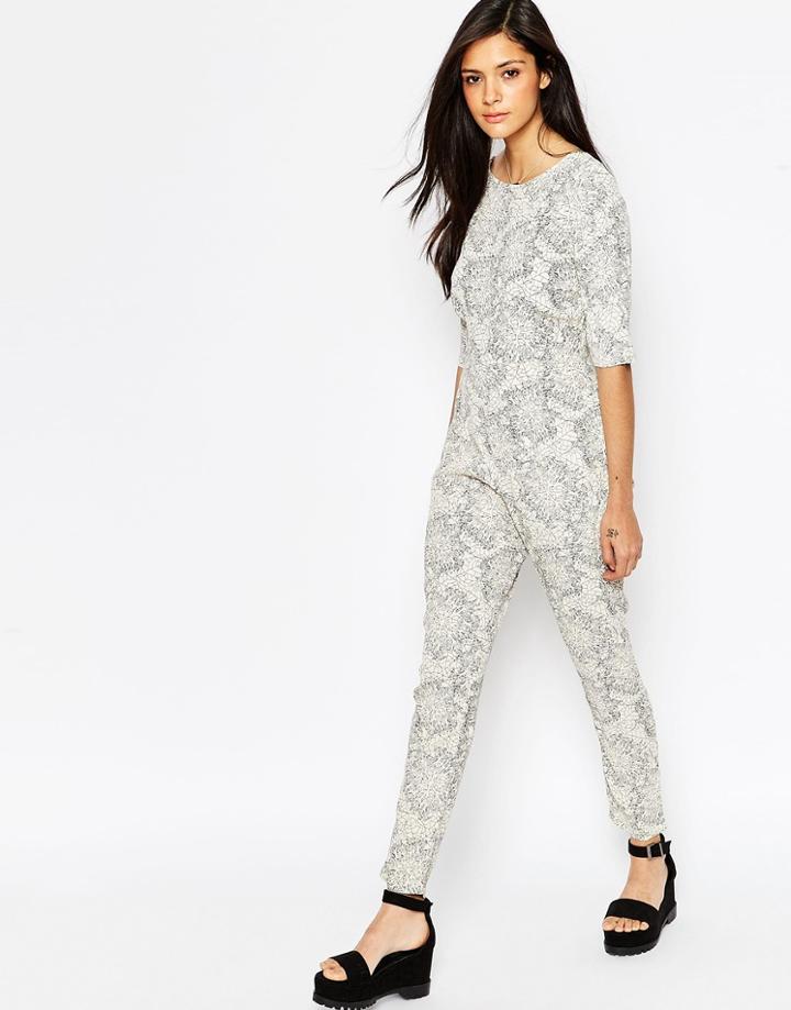 Neon Rose Crystal Forest Jumpsuit