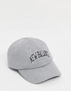 New Balance Collegiate Cap In Gray-grey