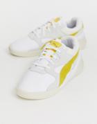 Puma Aeon Heritage White And Mustard Sneakers - White