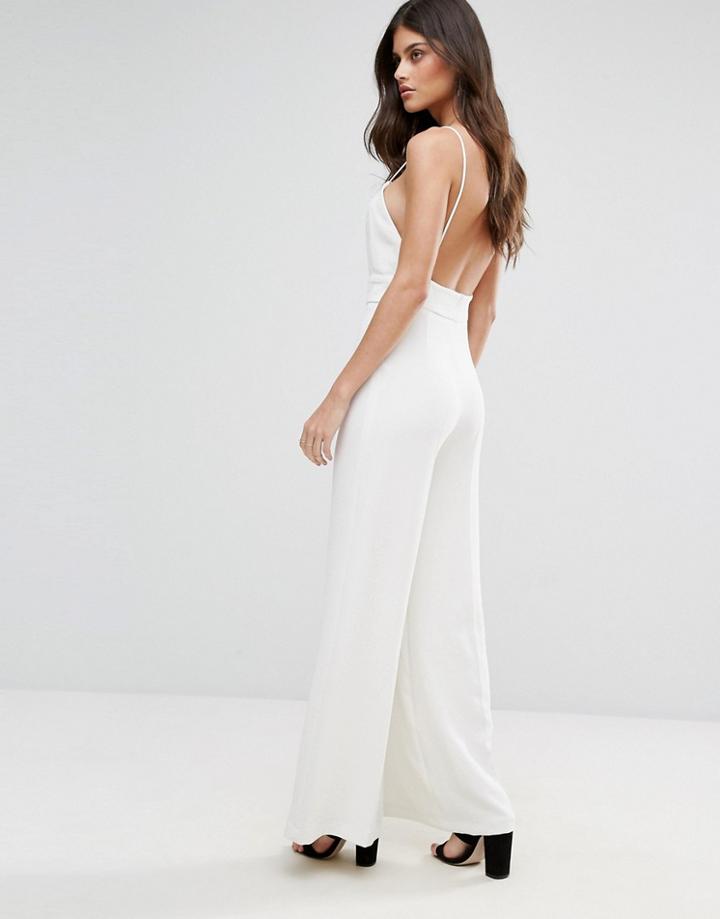 Ba & Sh White Jumpsuit - White