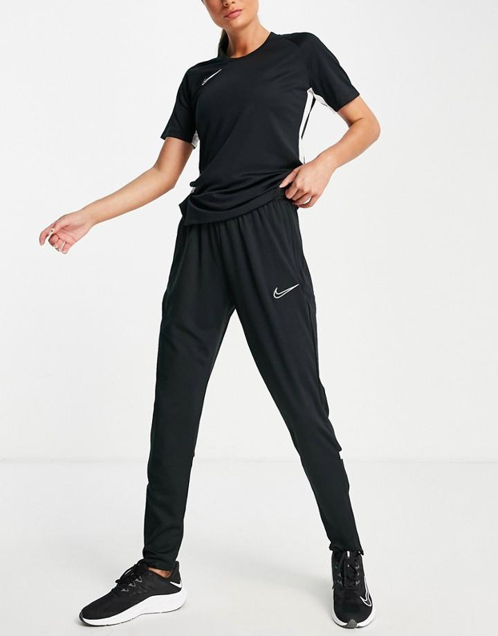 Nike Soccer Dri-fit Academy Pants In Black/white-multi