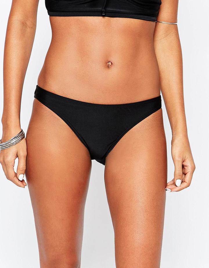 Evil Twin Black Sea Crop Bikini Bottom - Black