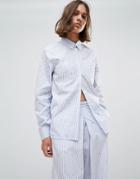 Wood Wood Lori Striped Shirt - Blue