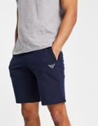 Emporio Armani Bodywear Terry Eagle Logo Shorts In Navy