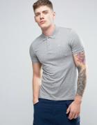 Jack & Jones Originals Polo Shirt With Embroidered Chest Logo - Gray
