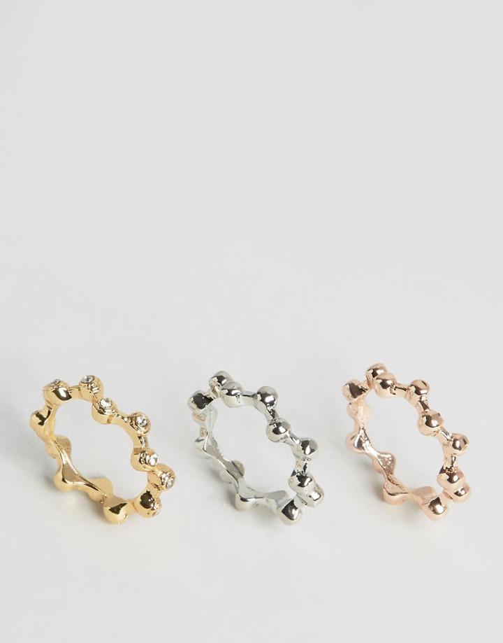 Designb Bobble Multipack Rings - Multi