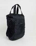 Asos 4505 Tote With Backpack Straps In Water Repellent Fabric - Black