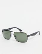 Ray-ban 0rb3516 Thin Frame Sunglasses-black