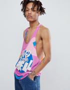 Asos Design Saved By The Bell Extreme Racer Back Tank - Purple