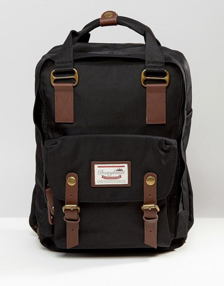 Doughnut Backpack Macaroon In Black - Black