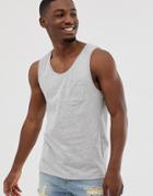 Threadbare Organic Cotton Tank In Gray