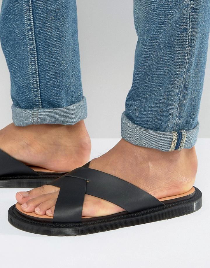 Dr Martens Platt Sandals In Black - Black