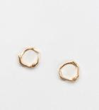 Designb Hoop Earring In Sterling Silver With Gold Plating Exclusive To Asos - Gold